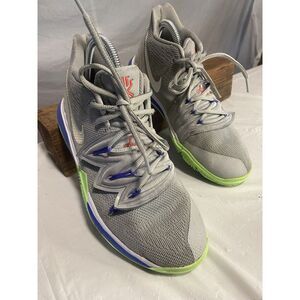 Kid's Kyrie 5V PS Wolf Gray Lime Blast‎ -Size 6Y- Excellent Condition